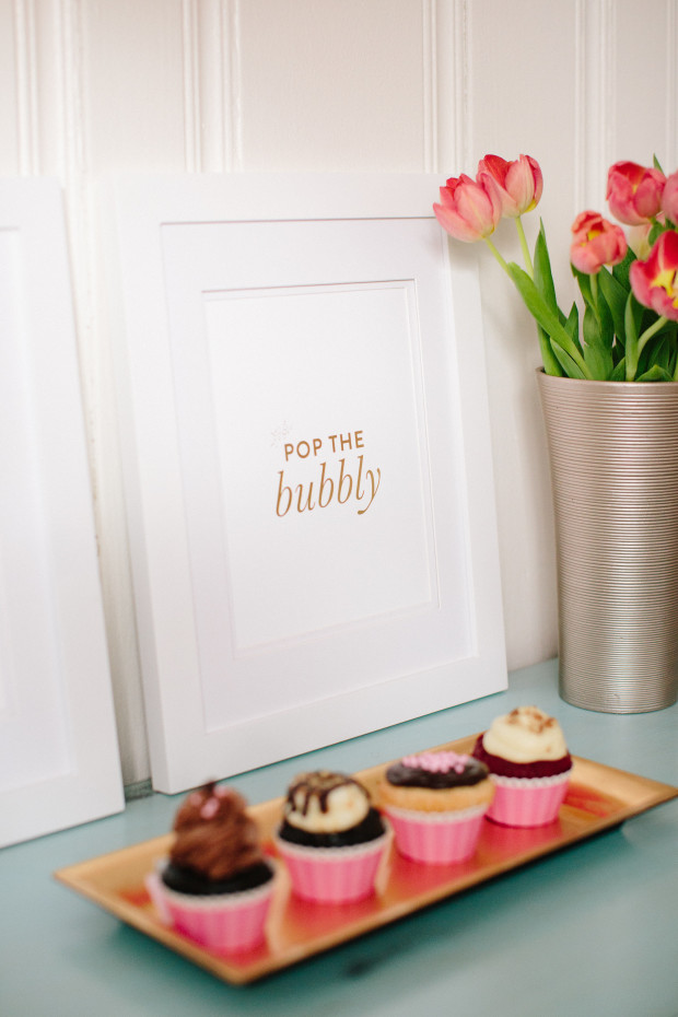 bright + cheerful galantine's day inspired styled shoot | gold foil prints | Lauren Carnes Photography | A Little Bit of Me | Leen Machine Calligraphy | b is for bonnie design