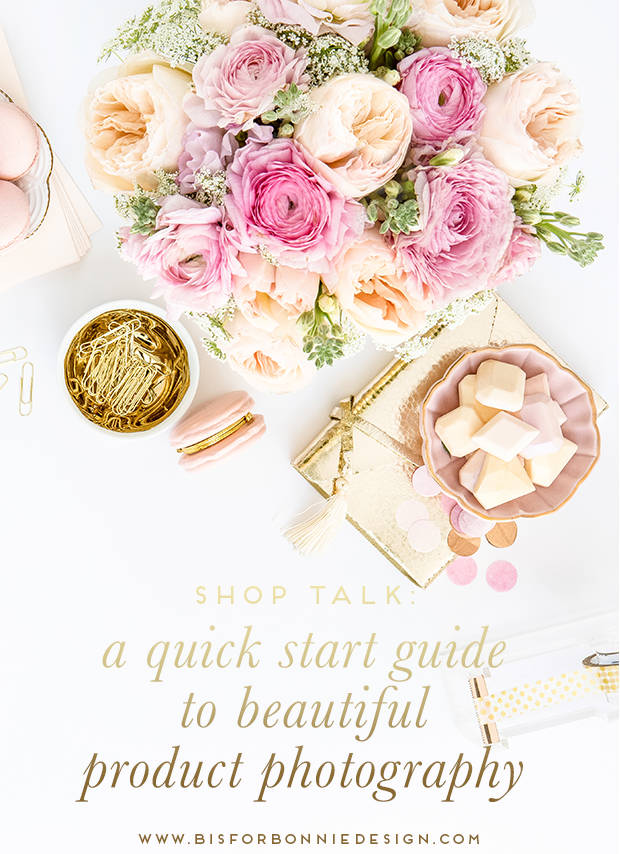 a quick start guide to beautiful product photography | tips for online shop owners to boost sales and take better photos | b is for bonnie design