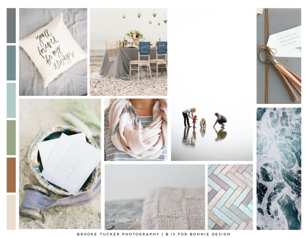 rustic, neutral, nautical branding mood board for Brooke Tucker Photography | b is for bonnie design