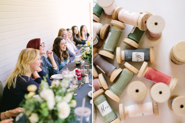 hands-on styling session for day one of the illume retreat at Travaasa Austin | teaching by Westcott Weddings, photography by Love, The Nelsons
