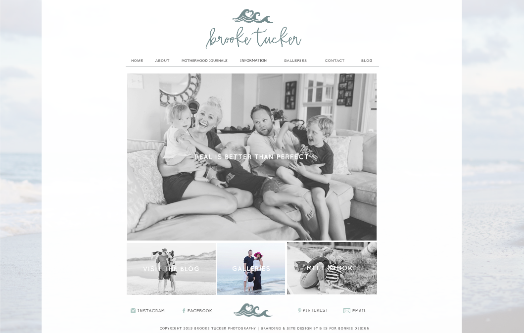 rustic, neutral, nautical brand design for Brooke Tucker Photography | b is for bonnie design