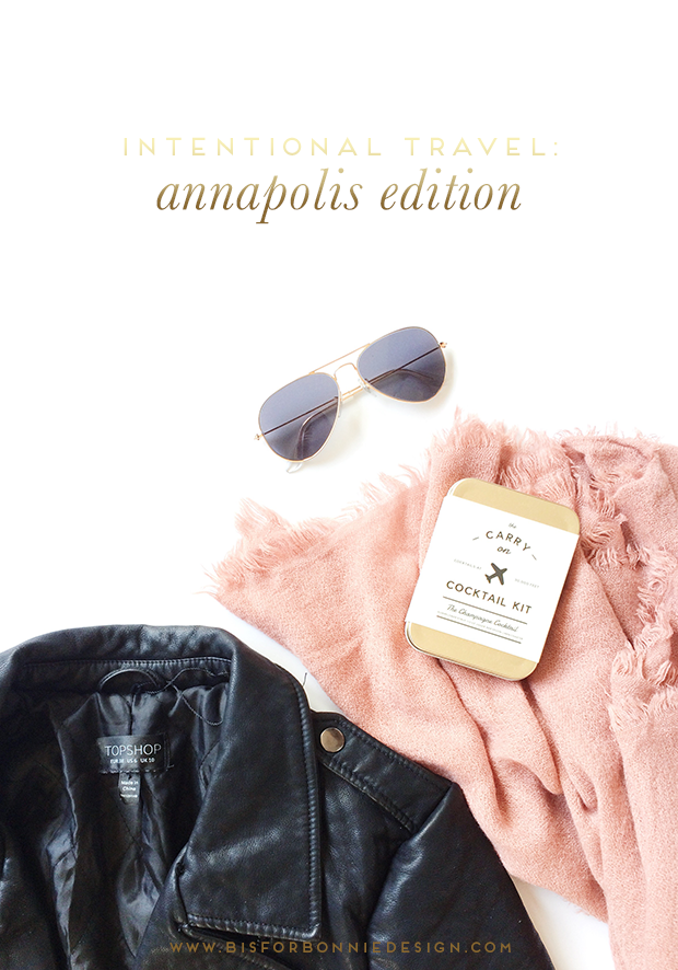 intentional travel: Annapolis edition via b is for bonnie design | what to pack for a conference