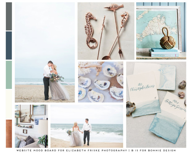 whimsical + nautical website design for Elizabeth Friske Photography by b is for bonnie design | Branding by The Girl Tyler, site designed on ShowIt 5, photo by Elizabeth Friske Photography