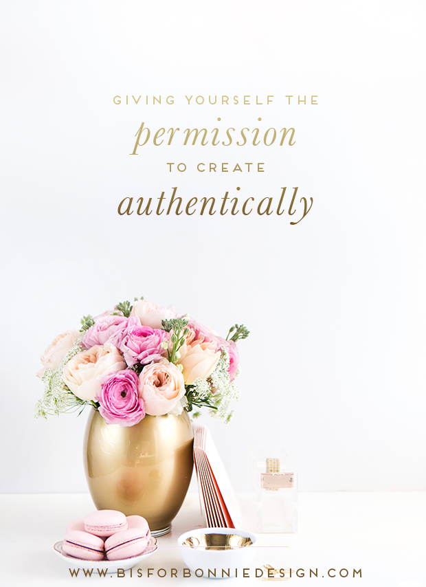 Giving yourself the permission to create authentically (and how that can transform your business!) via b is for bonnie design