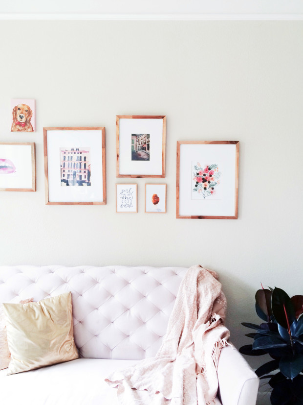 how to design a gallery wall on a budget via b is for bonnie design