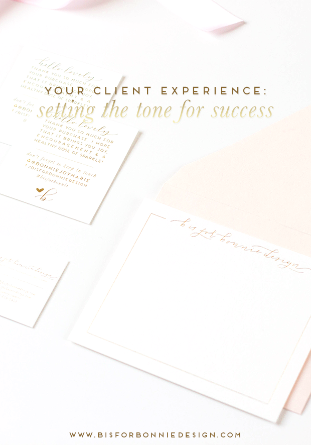 setting the tone for success within your client experience | a guide to managing client expectations for small business owners and boss ladies via b is for bonnie design