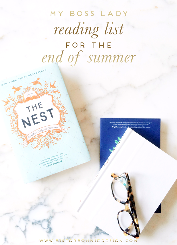 End-of-summer reading via b is for bonnie design | The Nest, Essentialism + The Fringe Hours