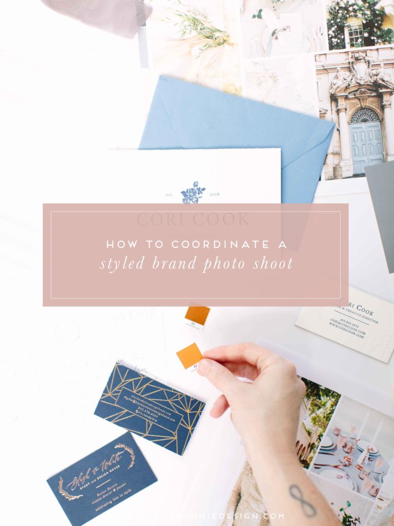 How to coordinate a styled shoot for your brand via b is for bonnie design