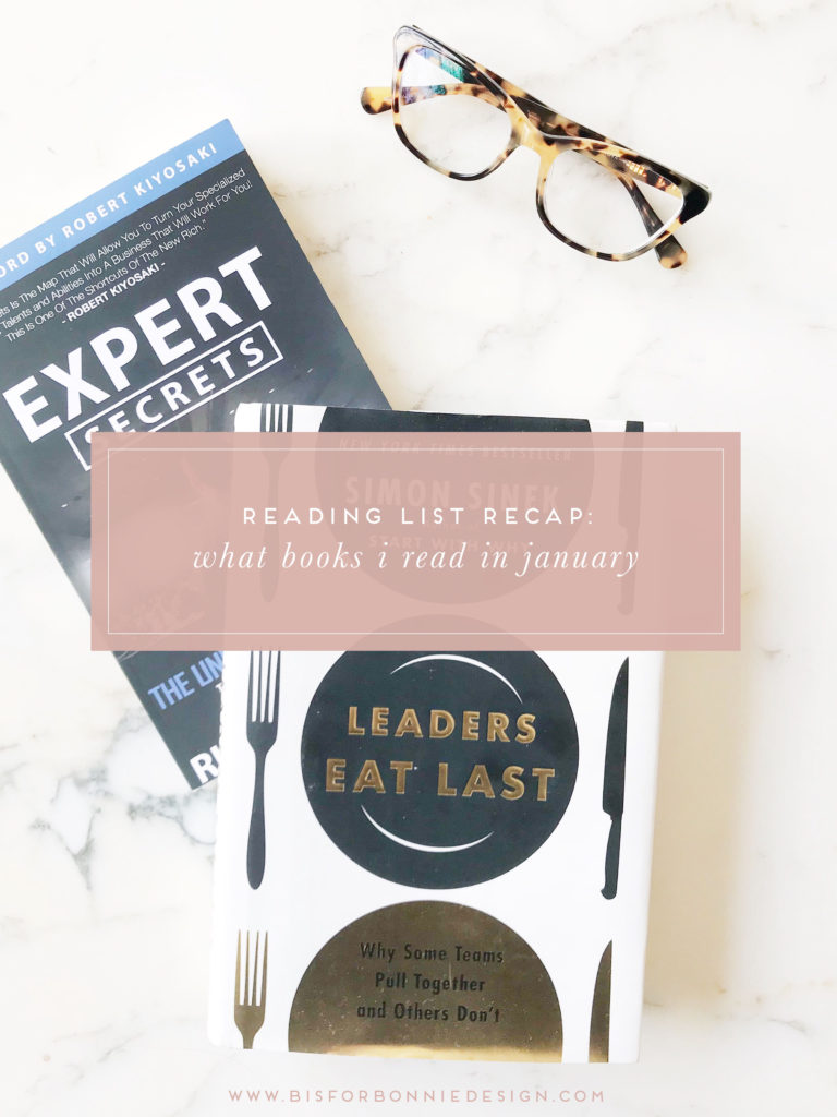 Reading list recap: a list of every book I read in January plus my biggest takeaways | b is for bonnie design