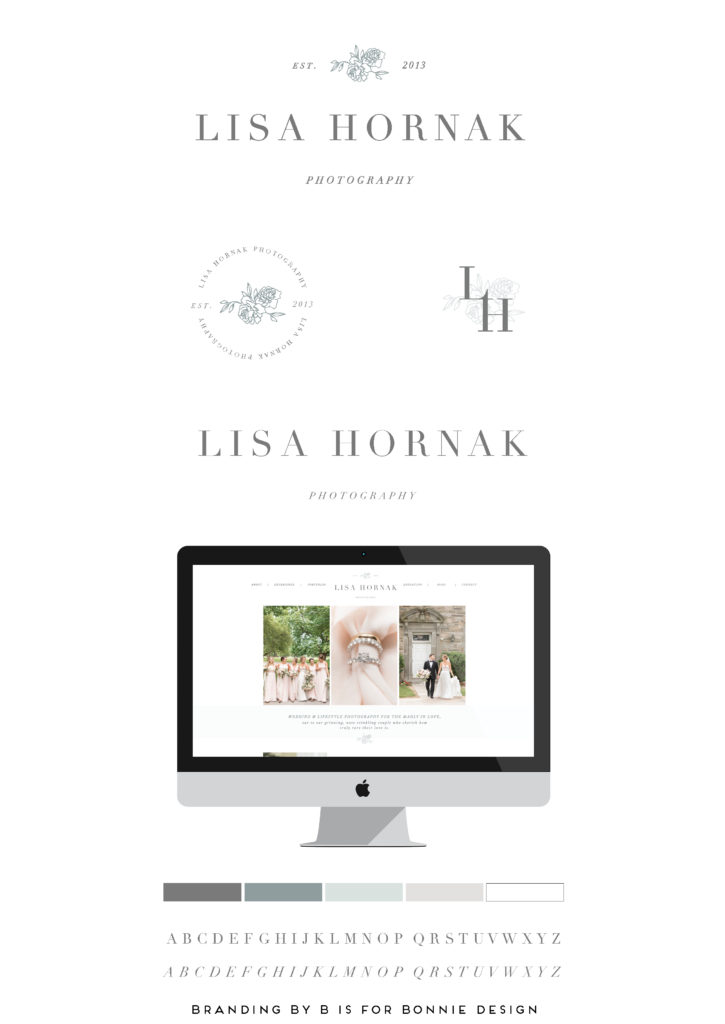 Neutral branding + custom Showit website design for Lisa Hornak Photography | b is for bonnie design