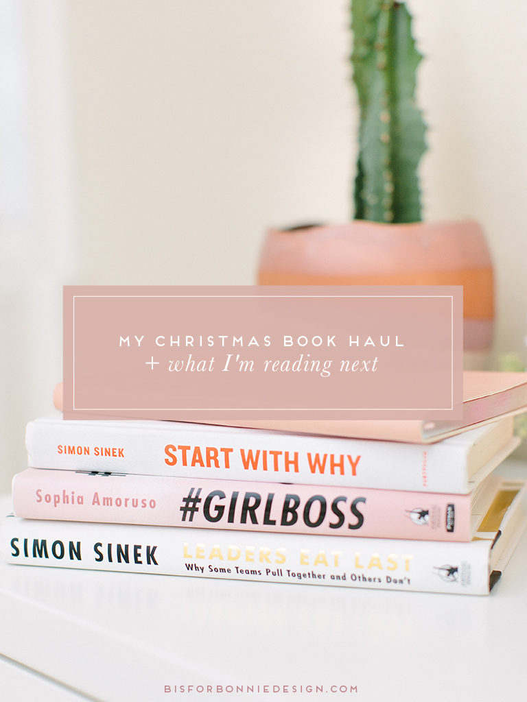 My Christmas Book Haul + What I'm Reading Next | b is for bonnie design #bookhaul #branddesigner