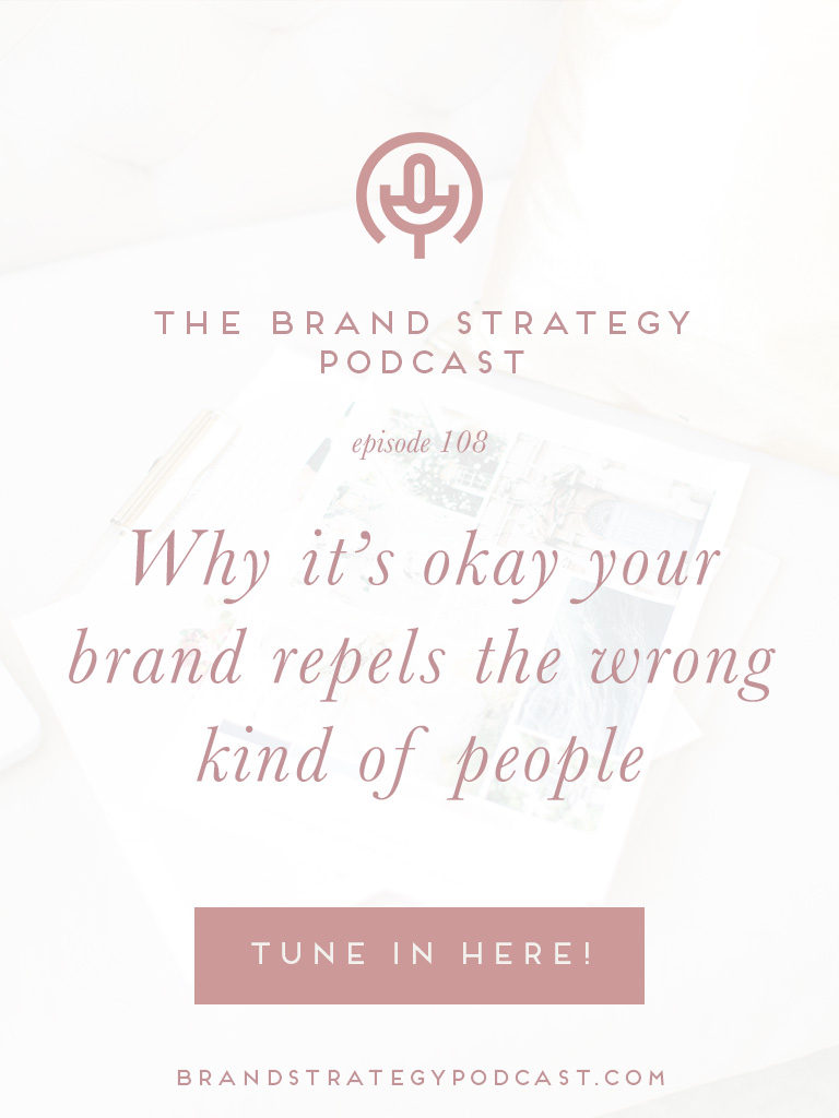 The #1 reason why your brand can’t be all the things to all the people | b is for bonnie design #brandstrategypodcast #idealclient