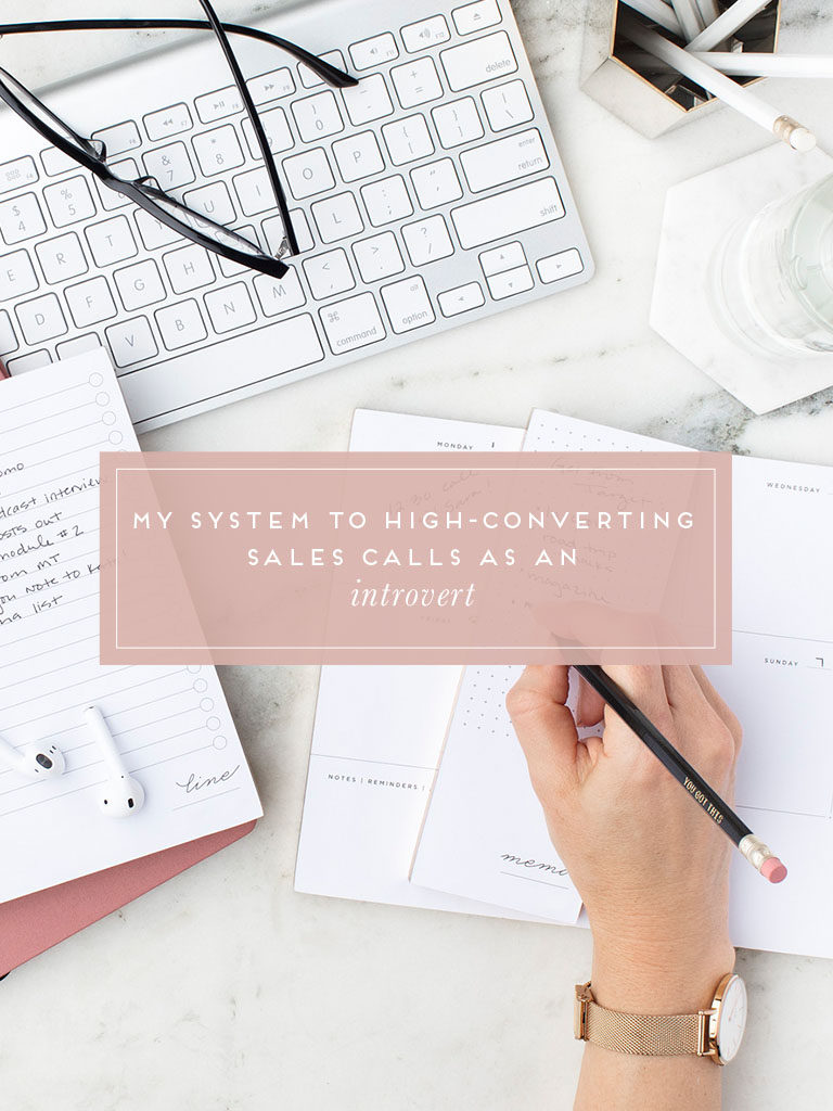 My system to high-converting sales calls as an introvert. | b is for bonnie design #brandstrateg #clientonboarding