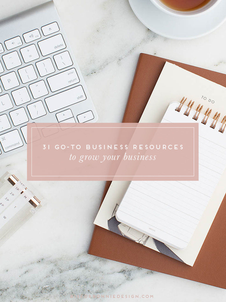 31 go-to business resources to help grow your business for less than $100. | b is for bonnie design #entrepreneur #brandstrategy
