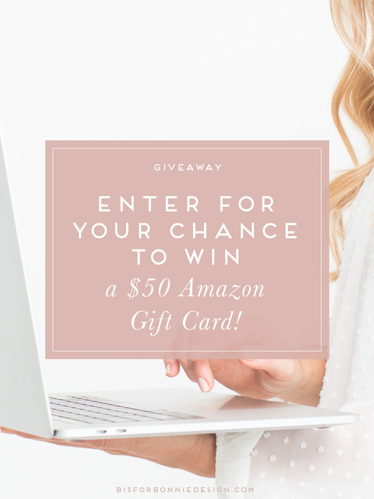 Cut through the noise this holiday season and share with the experts your most-searched question to enter in this $50 Amazon gift card giveaway! | b is for bonnie design #giveaway #brandstrategy
