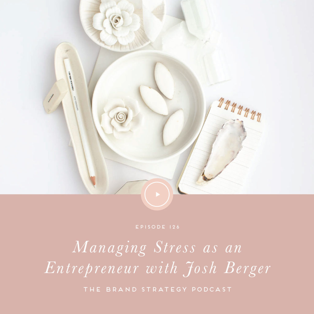 How do you manage stress in your day to day? Stress is different for each and every one of us, yet it’s something we all struggle with. On the Brand Strategy Podcast, Josh Berger and I are diving into some practical tips for managing stress as an entrepreneur. | b is for bonnie design #brandstrategypodcast #managingstress #creativeentrepreneur