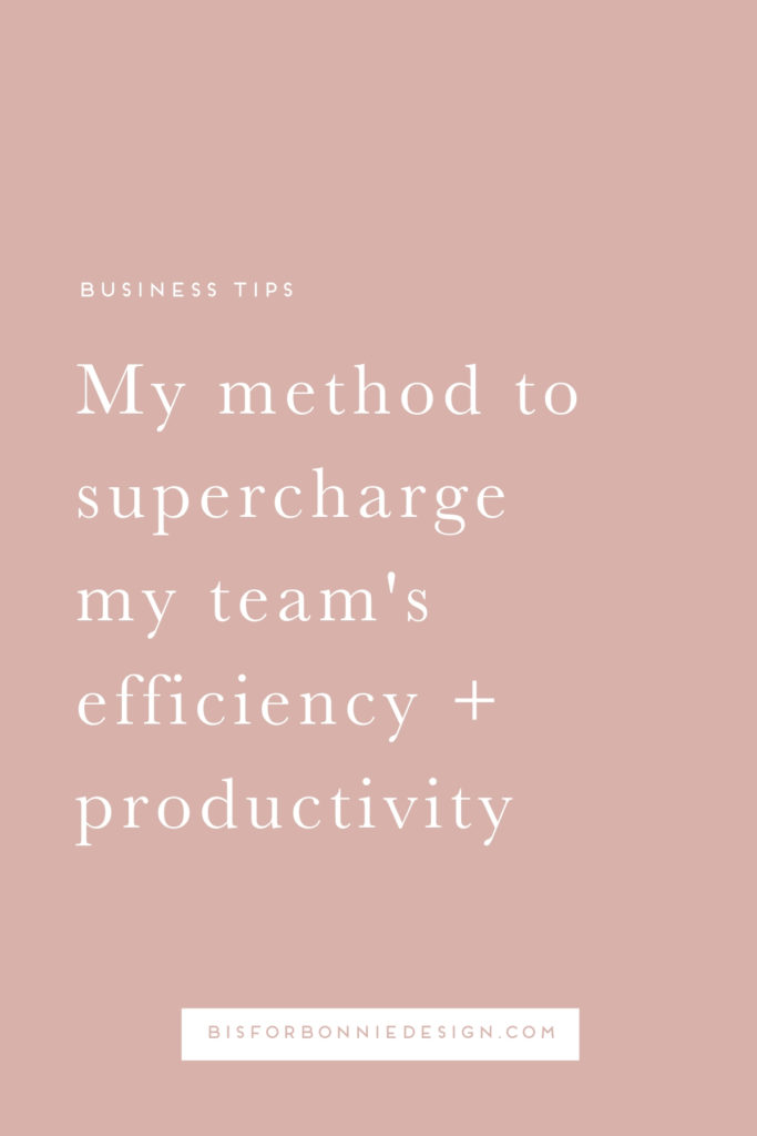 I believe there are 3 ways to supercharge your team’s efficiency on a weekly, quarterly and annual basis that will scale your business and allow you to hit those big beautiful goals you’re chasing after. | b is for bonnie design #entrepreneurship #tractionbook #growingyourteam