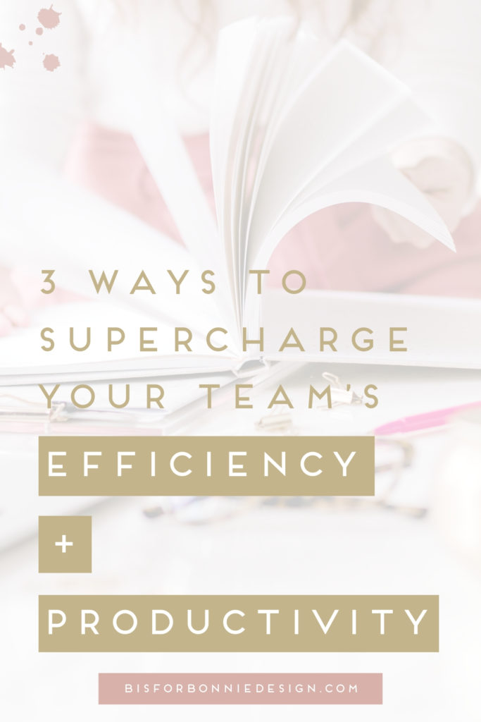 If you’re ready to take your team’s efficiency to the next level, this is for YOU! Here are three ways to supercharge your remote team’s productivity and communication so you can chase after those big, beautiful dreams in each of your highest point of contribution roles. | b is for bonnie design #productivitytips #creativeentrepreneurtips #creativeentrepreneurbooks