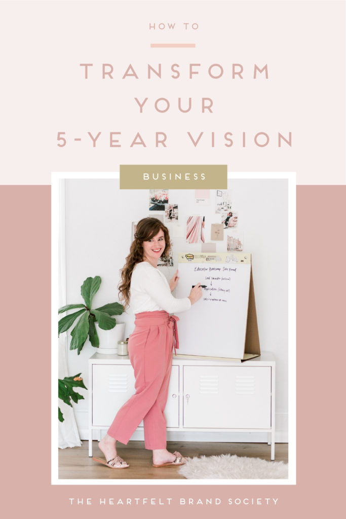 Why do we always believe we have to wait 3, 5 or even 10 years to make our “someday” vision a reality? I fully believe it’s possible to transform your thinking and make all that you dream possible much sooner. Here’s how. | b is for bonnie design #groupcoaching #heartfeltbrandsociety #5yearvision