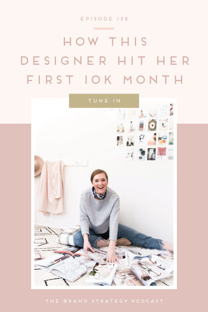 Today on the podcast we are joined by brand strategist and web designer Katie Harms of Queeniekathleeni Designs who is sharing all the juicy details on how she hit her first $10K month as a designer, the fears she faces, the mindset change she endured, and how creating a strong brand strategy process + client experience is the game changer in your own business. | b is for bonnie design #brandstrategypodcast #brandstrategy #clientexperience #personalgrowth #creativeentrepreneur