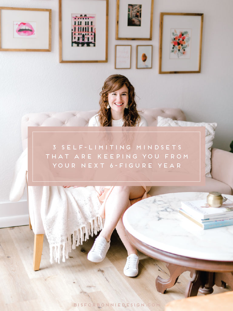 We get to decide what success looks like to us. But I believe there are 3 self-limiting mindsets that are holding us back from achieving our big, bold dreams. | b is for bonnie design #creative #entrepreneur #mindset #heartfeltbrandsociety