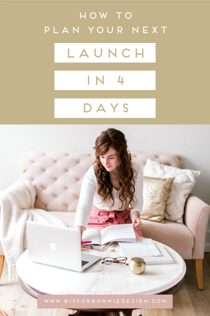 How to plan your next launch in 4 days with the Creative Expert Series | b is for bonnie design