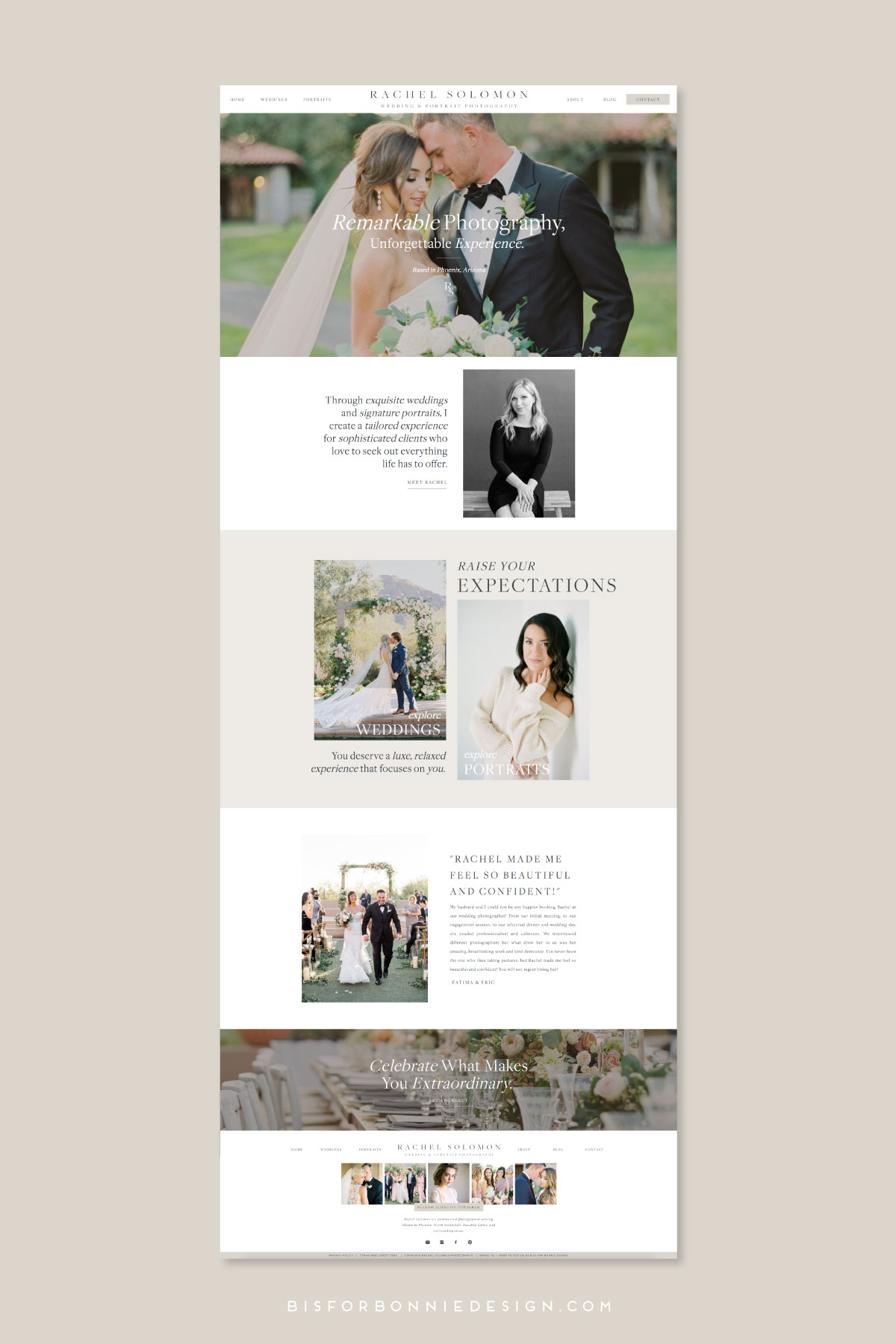 Custom Brand + Showit Website Reveal | Rachel Solomon Photography - b ...